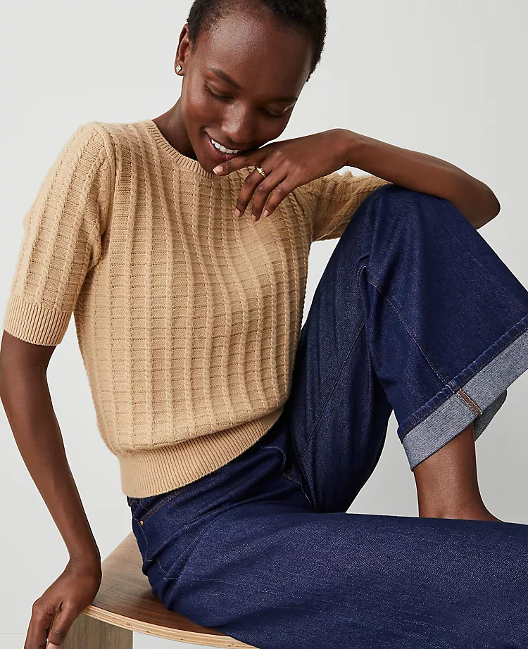 Cable Sweater Tee | Ann Taylor (US)
