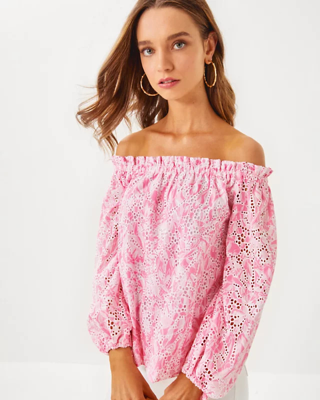 Jamielynn Off-the-Shoulder Top | Lilly Pulitzer | Lilly Pulitzer