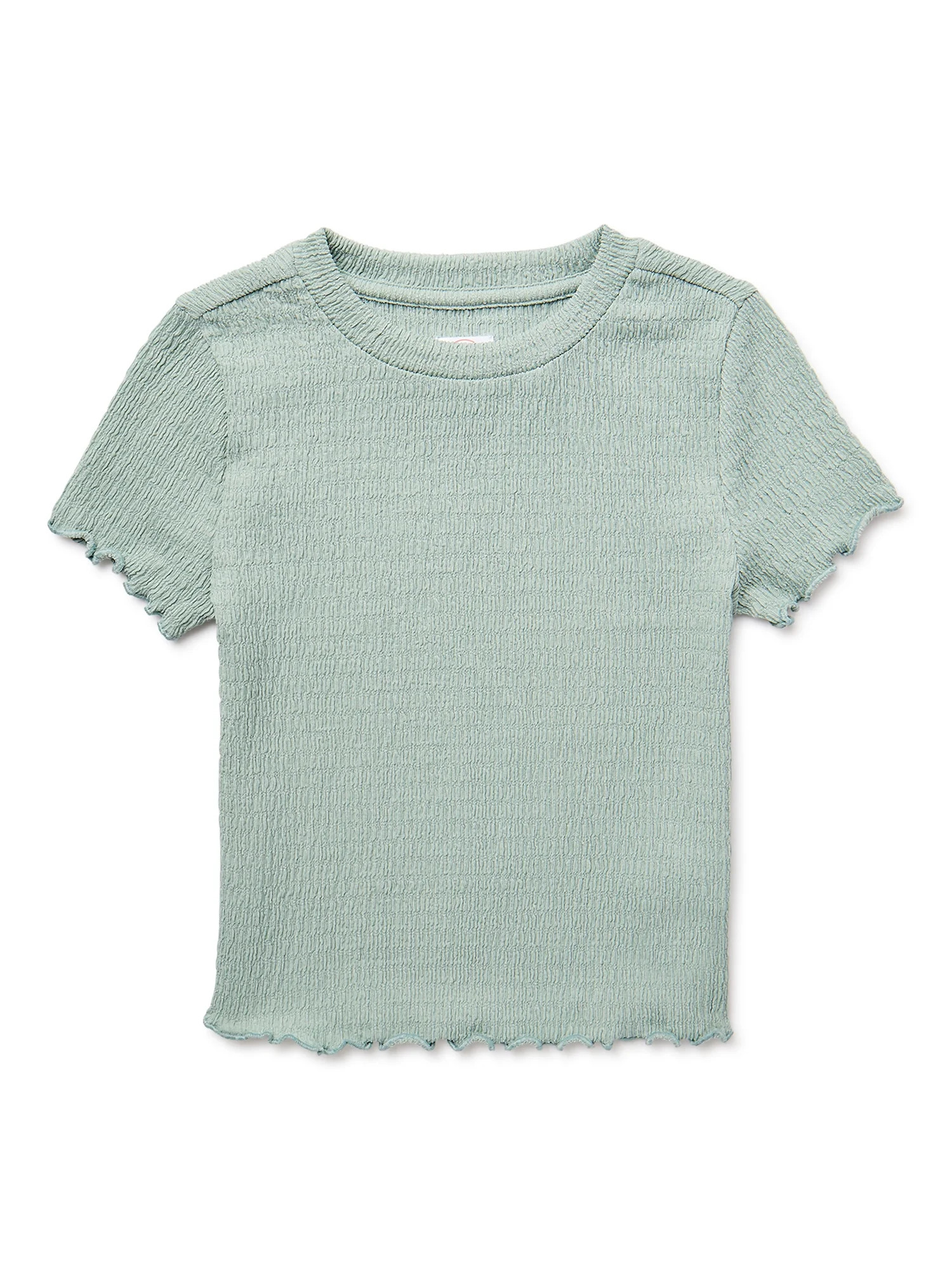 Wonder Nation Girls Textured Top with Short Sleeves, Sizes 4-18 & Plus | Walmart (US)