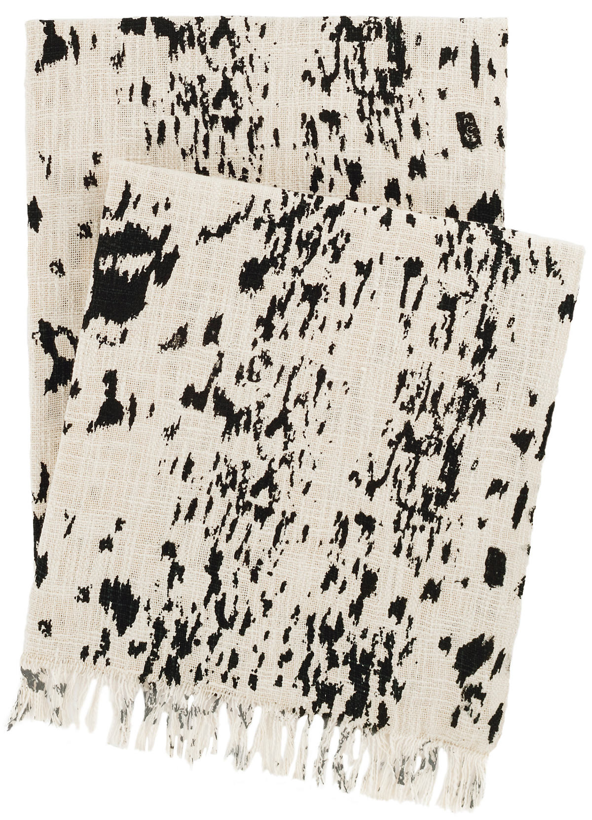 Kipling Ivory/Black Throw | The Outlet | Annie Selke