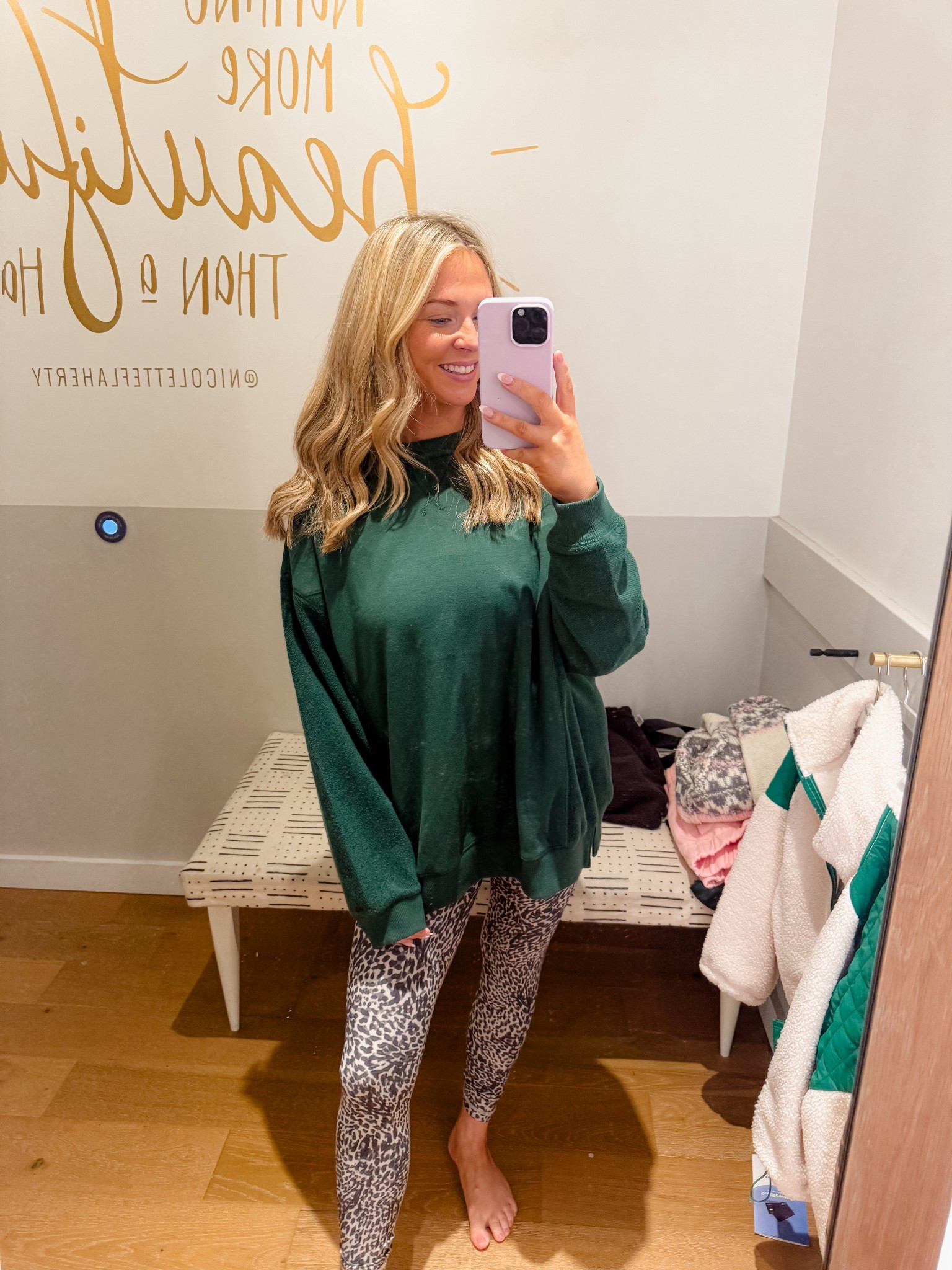 Mystical green is my fav color right now from Aerie! Size up for an oversized fit 🤎💚

#LTKHoliday #LTKFindsUnder100 #LTKStyleTip