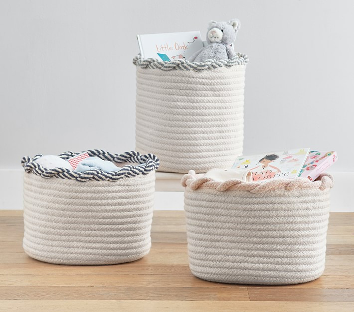 Twist Lock Wool Blend Basket | Pottery Barn Kids
