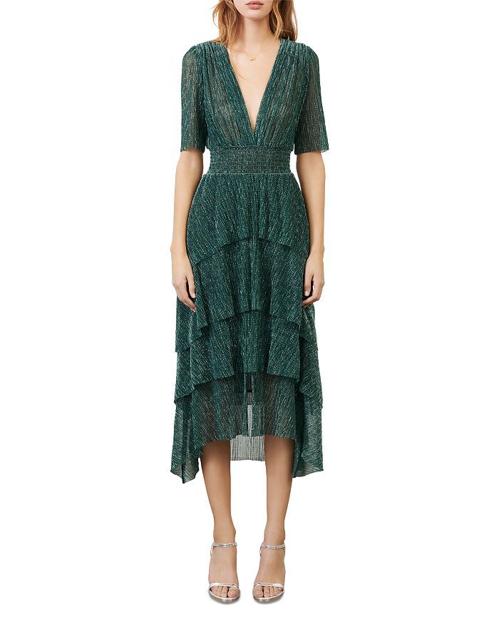 Ruffine Lurex Ruffled Midi Dress | Bloomingdale's (US)