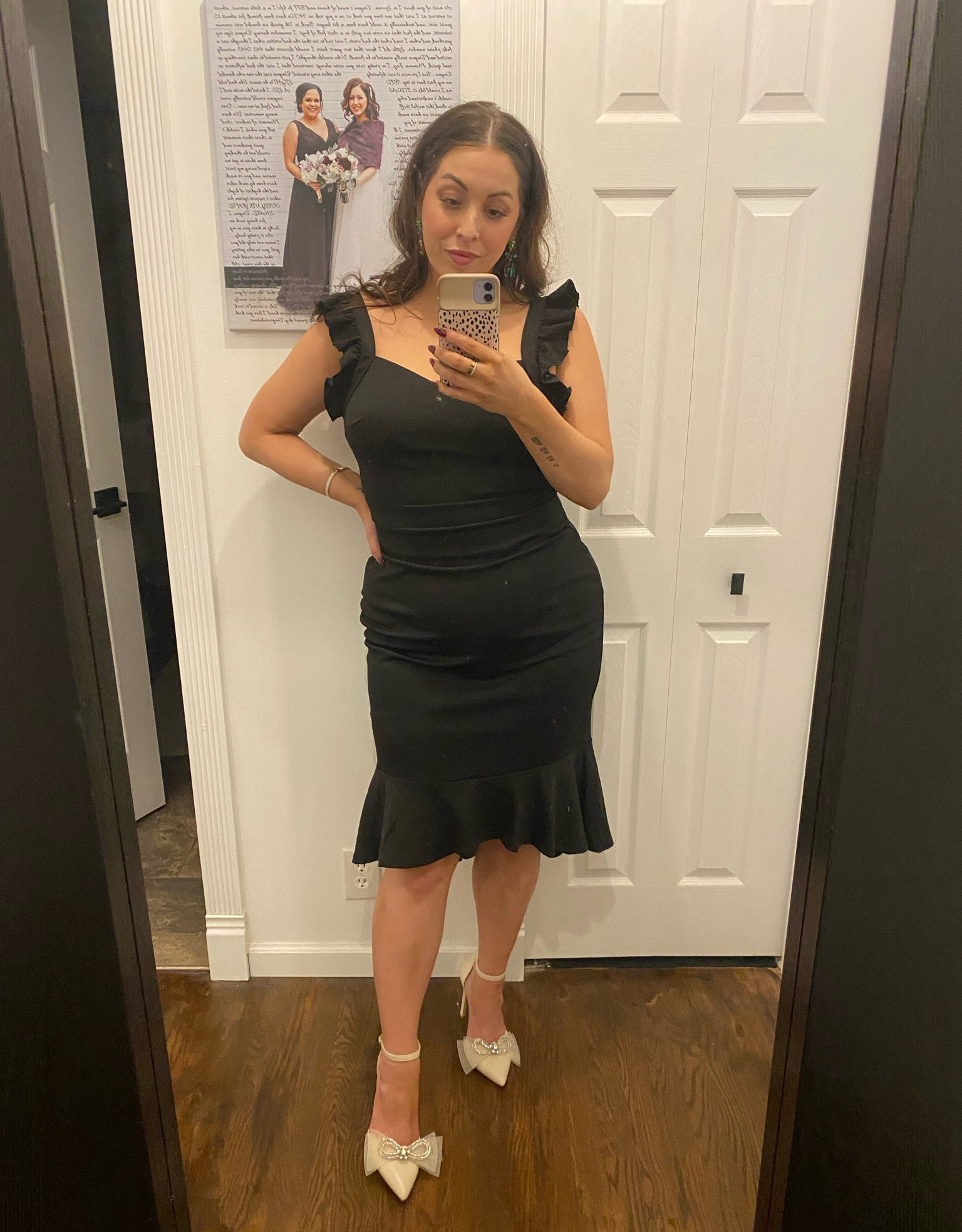 Wearing L dress (very roomy, could have done M), 8 shoes (tts).
Wedding guest. Cocktail dress. Amazon finds. Rhinestone heels. Wedding guest dress. Amazon fashion  

#LTKwedding #LTKshoecrush #LTKunder100
