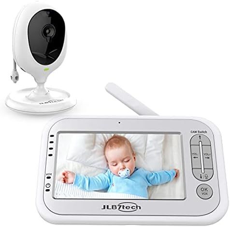 JLB7tech Video Baby Monitor with One Camera and 4.3" LCD,Auto Night Vision,Two-Way Talkback,Tempe... | Amazon (US)