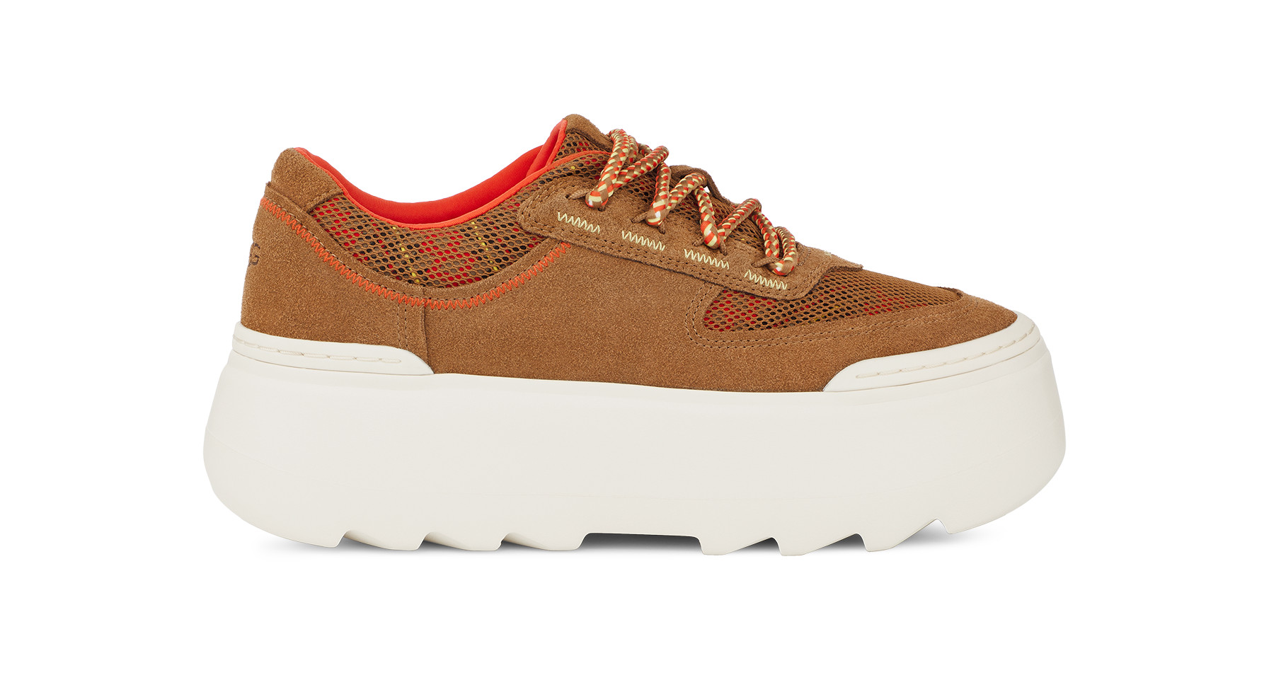 UGG Women's Marin Mega Lace Heritage Braid Suede/Textile Sneakers in Chestnut, Size 8 | UGG (US)