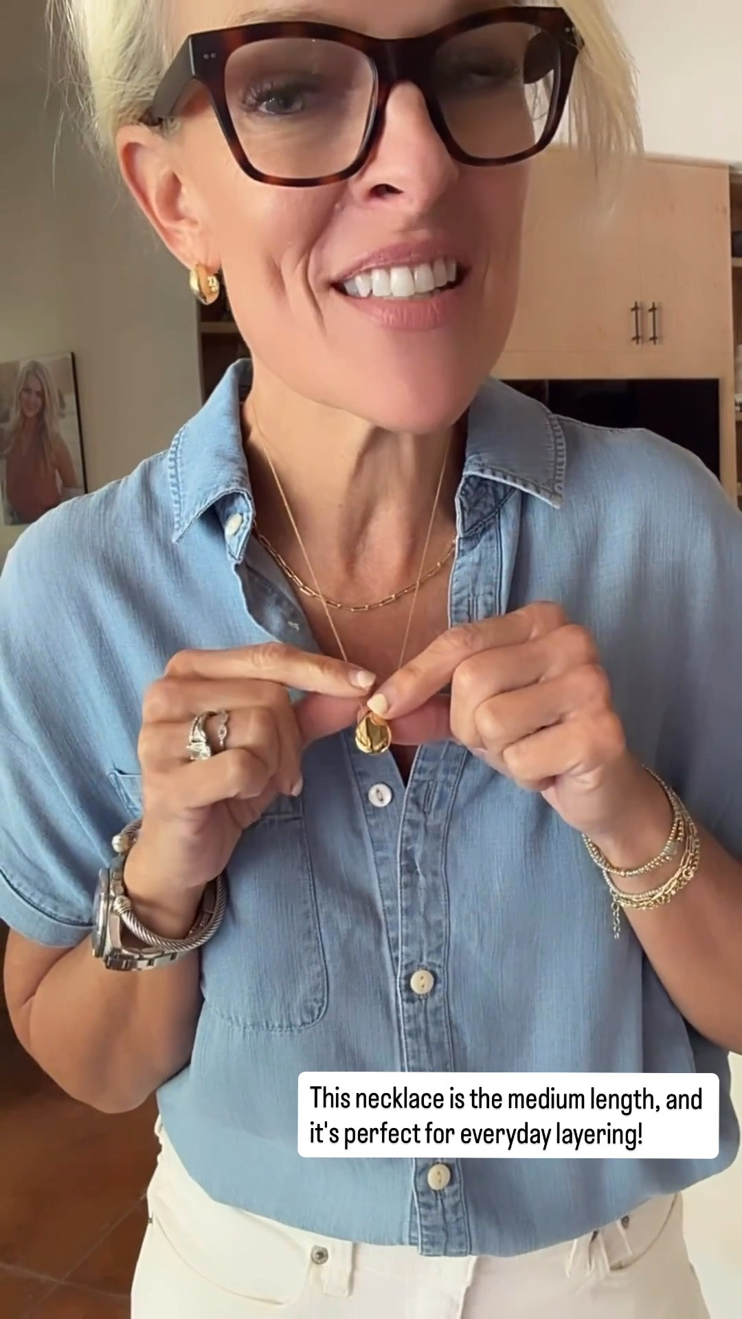 If you're looking for jewelry you never have to think about, this is it. ✨ My Ana Luisa pieces are tarnish-resistant, and I've worn them in the pool, shower, ocean, while working out, and even to sleep. This necklace is the medium length, and it's perfect for everyday layering!

💡 LTK MADE EASY
❤️ Heart = Support my posts!
🔖 Save = Get sale & restock alerts
📋 Lists = Keep favorites organized
📲 Share = Send lists and products to a friend. Hello, Christmas List!
💬 Comment = Ask me anything about these finds. :-)

#LTKootd #LTKSaleAlert #LTKOver40