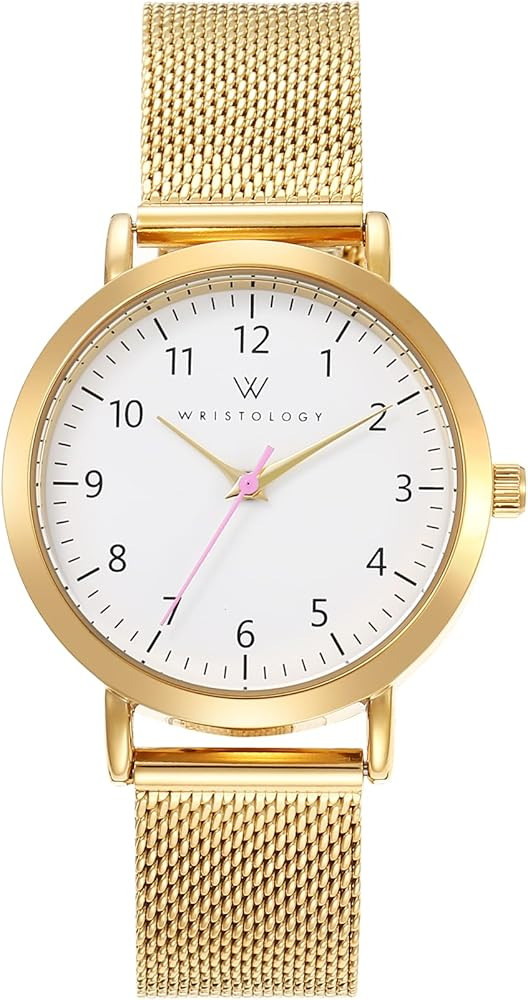 Wristology 2 Sizes Easy Change Band Numbers Watch Metal Mesh Band - Interchangeable Stainless Ste... | Amazon (US)