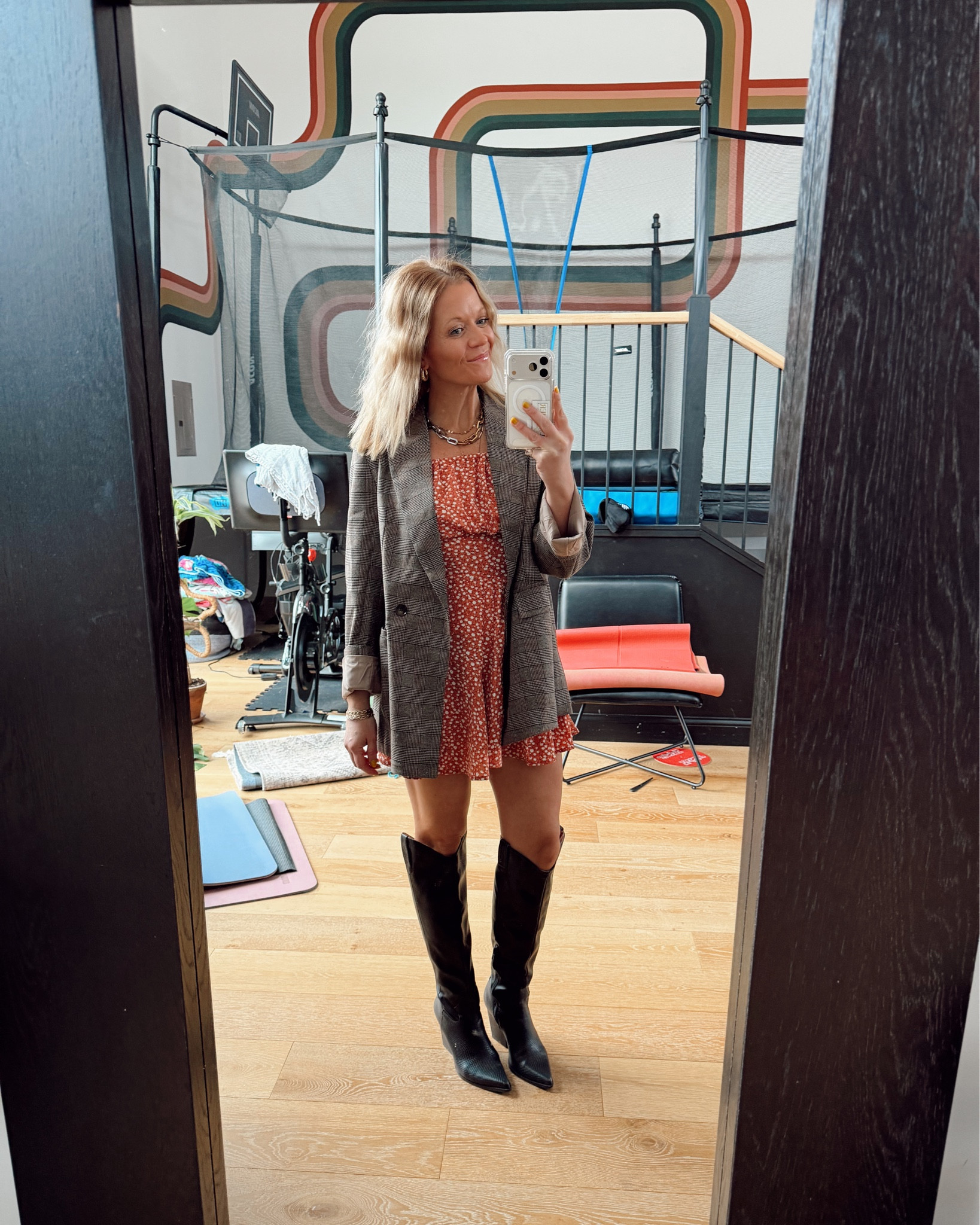 Oversized blazer on sale! Wearing a large. Romper under, from spring to summer. Favorite boots you’ll never regret buying. 

Also if you guys haven’t grabbed this teeth whitening brush, brightens them up in minutes and on sale! 

New lip combo faves! 

#LTKWorkwear #LTKSaleAlert #LTKgrwm