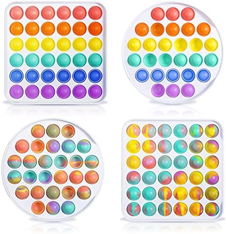 CocoKool 4-Pack Push Pop Bubble Fidget Sensory Toys, Autism Special Needs Silicone Pressure Relie... | Amazon (US)
