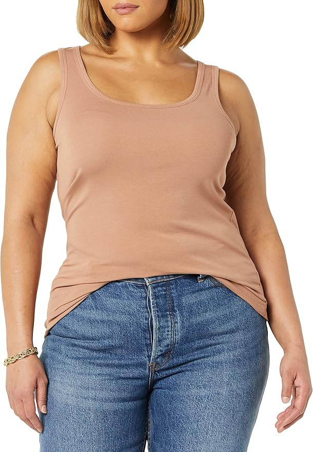 Amazon Aware Women's Rib Knit Layering Tank Top (Available in Plus Size) | Amazon (US)