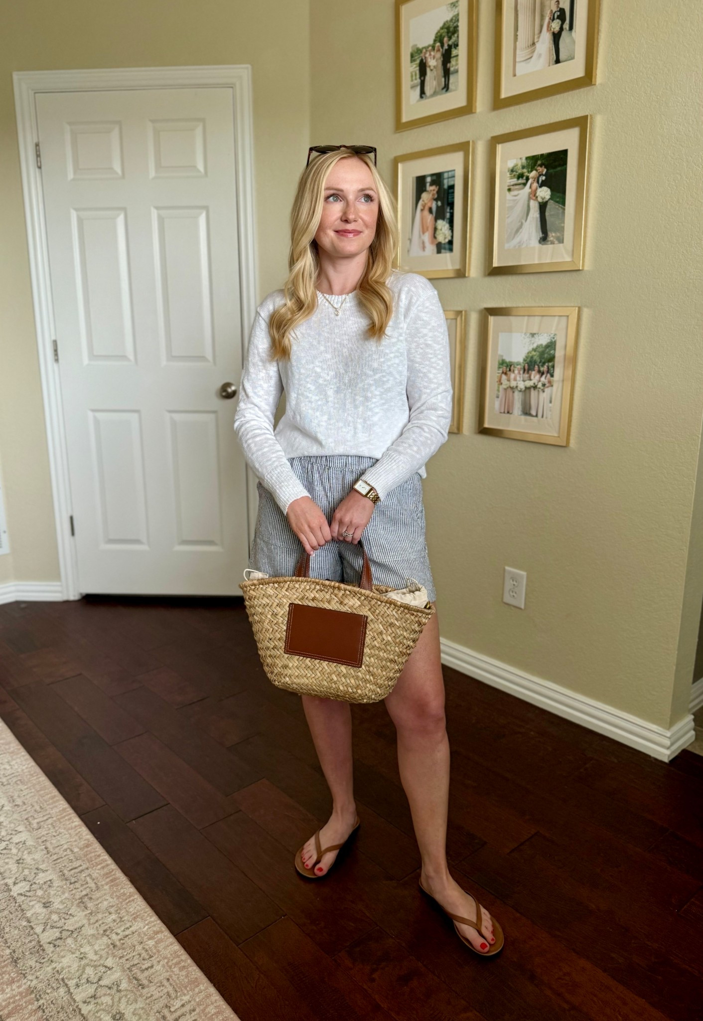 Early coastal summer look! These shorts run large, I’m wearing an XS and there’s still some room! XS in the sweater 

#LTKSummerEdit #LTKStyleTip #LTKFindsUnder100