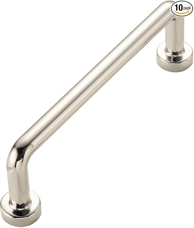 khtumeware 10 Pack Polished Nickel Cabinet Pulls 3 Inch(76mm) Hole Centers Cabinet Handles Kitche... | Amazon (US)