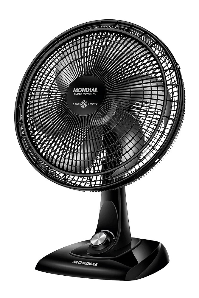 Ventilador de Mesa Mondial 220V, 40cm, 6 pás, Super Power - VSP-40-B | Amazon (BR)