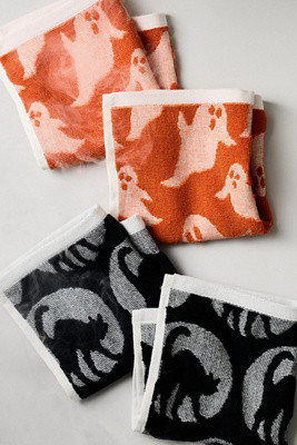 Icon Jacquard Spooky Dishcloths, Set of 4 | Anthropologie (US)