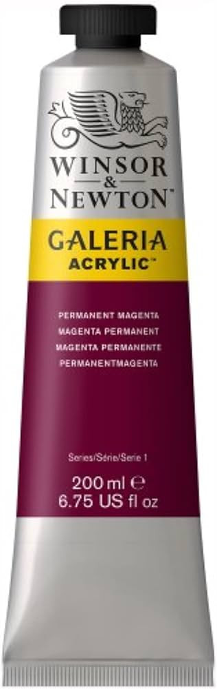 Winsor & Newton Galeria Acrylic Color, 200ml (6.75-oz) Tube, Permanent Magenta | Amazon (US)