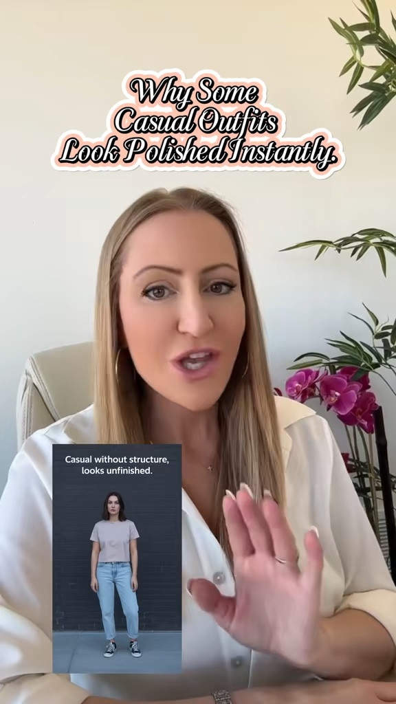 This is the formula that makes casual outfits look intentional.
Start with a structured base, then add one piece that refines the look:
• straight-leg denim
• elevated knit top
• sleek flats or structured bag
These pieces create an effortless polished weekend wardrobe.

#LTKOver40