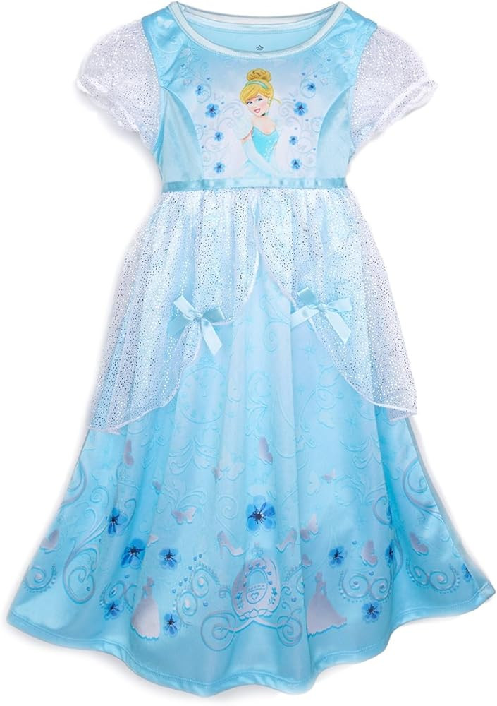 Disney Girls' Princess Dress Nightgown, Fantasy Gown, Soft & Cute Pajamas for Kids | Amazon (US)