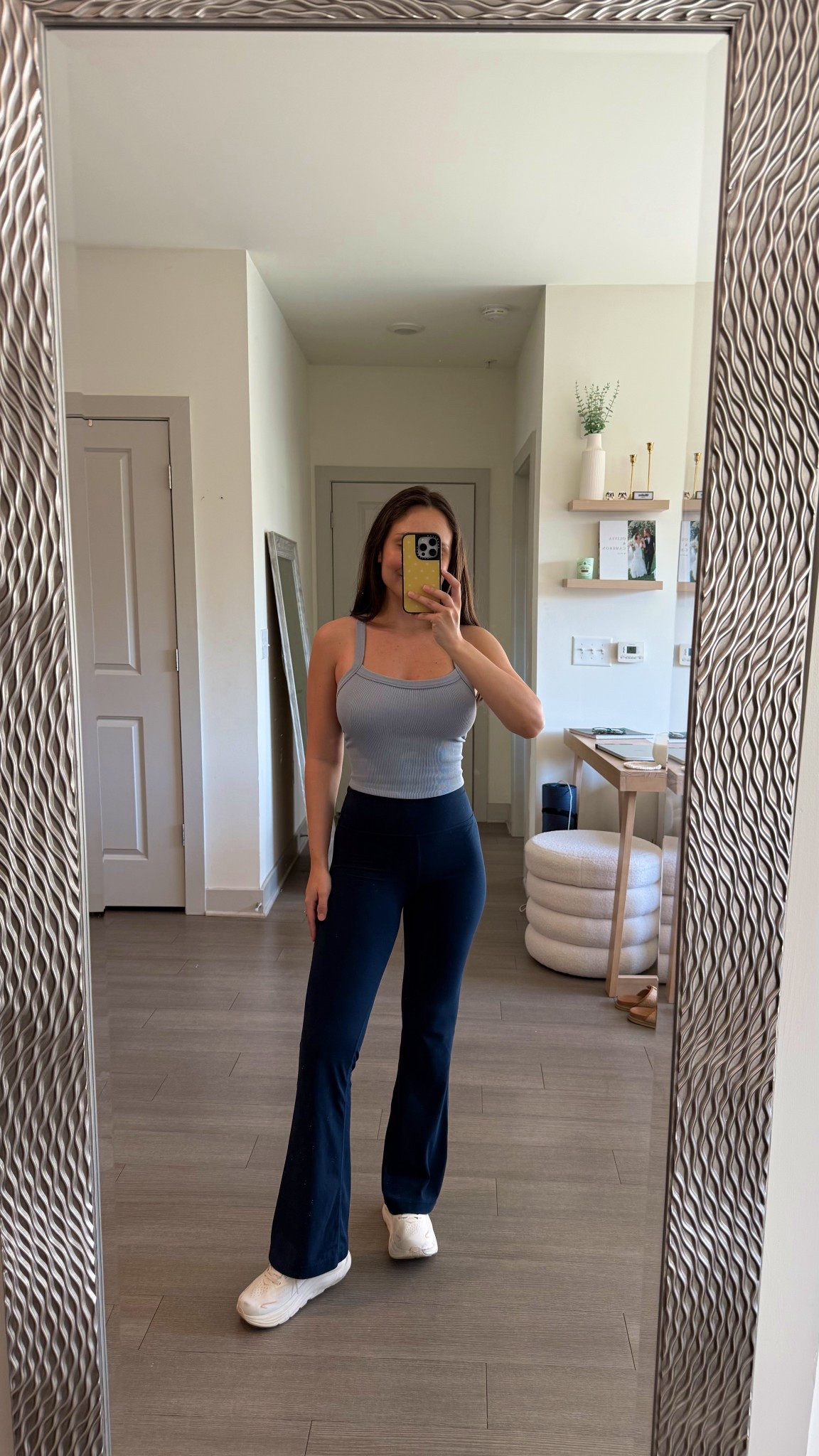 amazon tank - XS,
flare leggings - 4 short (sized up)

#LTKdayinmylife #LTKPetite #LTKootd