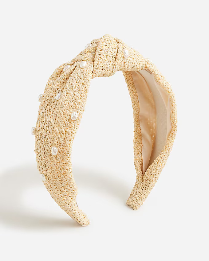 Girls' straw headband | J. Crew US