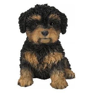 Baby Cavapoo Black & Tan | Overstock.com Shopping - The Best Deals on Garden Accents | 39604276 | Bed Bath & Beyond