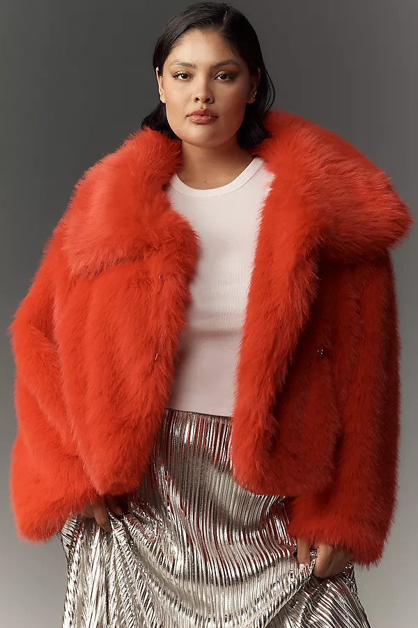 Faux-Fur Cropped Jacket | Anthropologie (US)