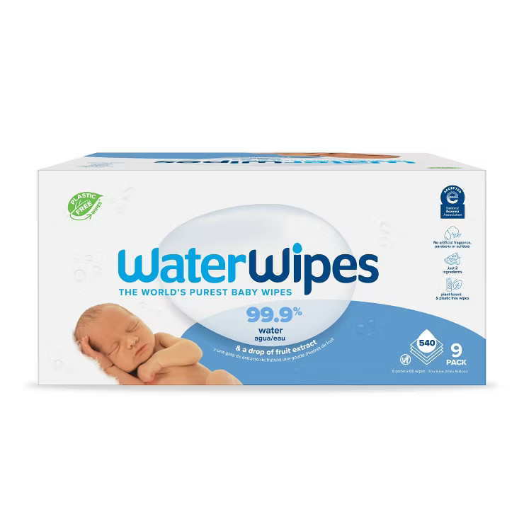 Waterwipes Plastic-free Original Water Baby Wipes - 540ct : Target | Target