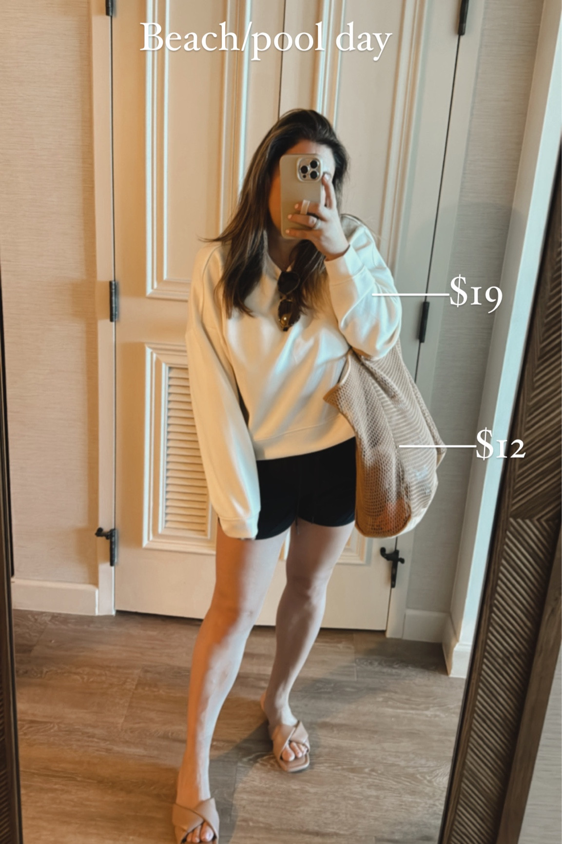 Pool beach day look! This tote bag is perfect! I have used it for years now, it truly holds everything! 

#LTKtravel #LTKSeasonal #LTKfindsunder50