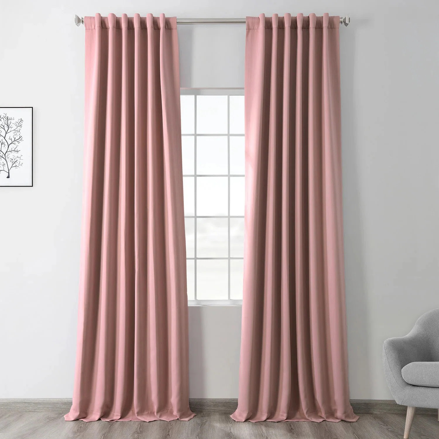 Betria Room Darkening Curtains for Living Room - Bedroom Curtains for Large Window Single Panel D... | Wayfair North America