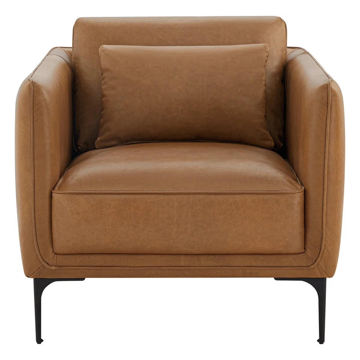 Rae Genuine Leather Upholstered Armchair | Wayfair North America
