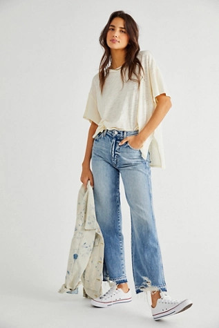 AMO Sophie Crop Jeans | Free People (Global - UK&FR Excluded)