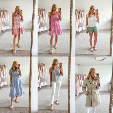 Posted a j.crew factory try on haul on YouTube today and everything if s 50% off! Search Amanda John to watch it for more details on the outfits but I’m wearing a small or size 4 in everything here :) 

Trench coat on sale // Memorial Day sales // cute summer outfits // summer outfits under $50 

#LTKsalealert #LTKFind #LTKSeasonal