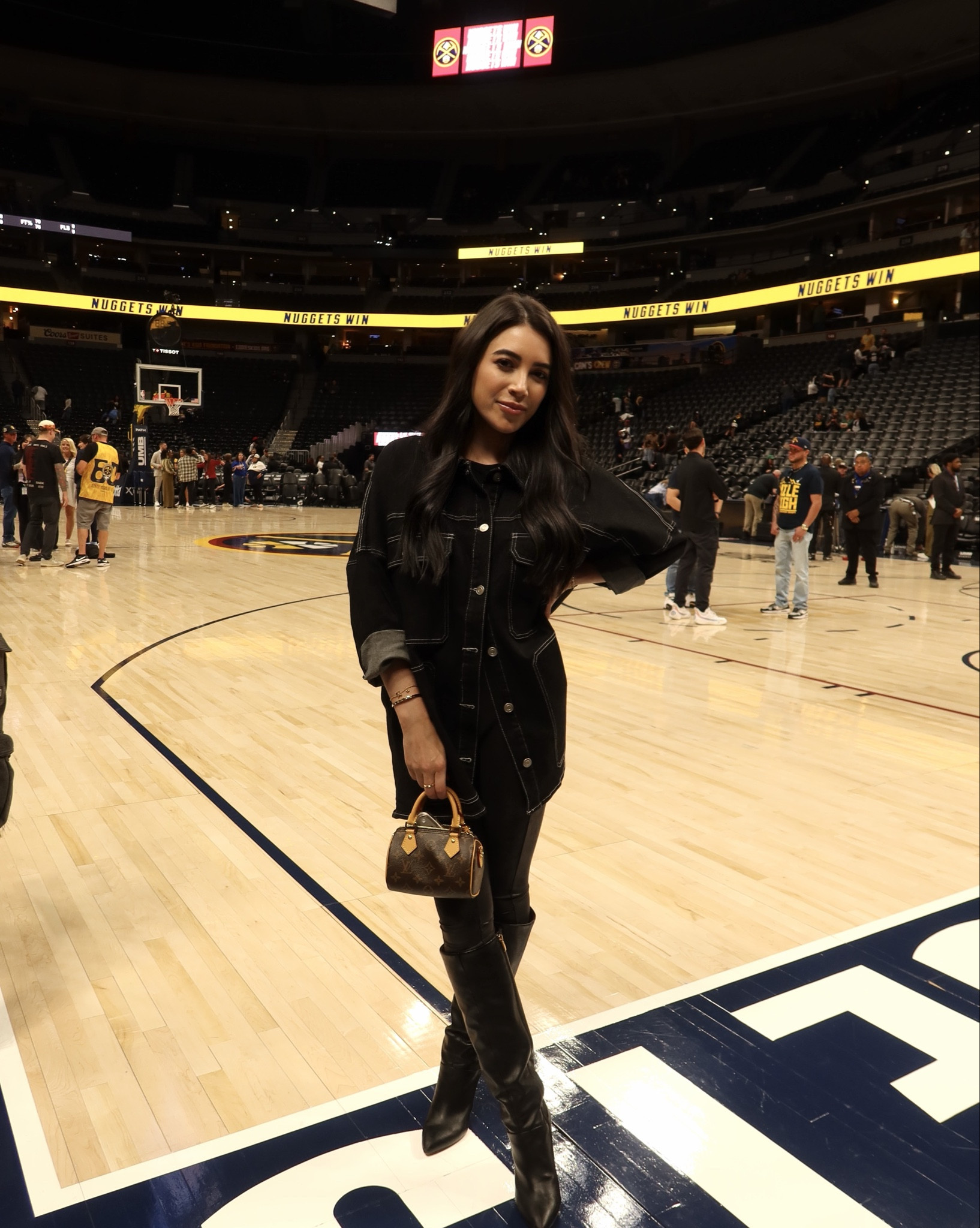Outfit for basketball game ⛹🏼‍♂️

Oversized denim, leather leggings, nano speedy Louis Vuitton 

#LTKootd #LTKSeasonal