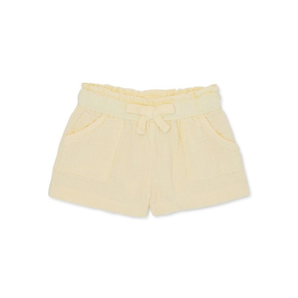 Garanimals Baby Girls Paperbag Waist Shorts, Sizes 0-24M | Walmart (US)