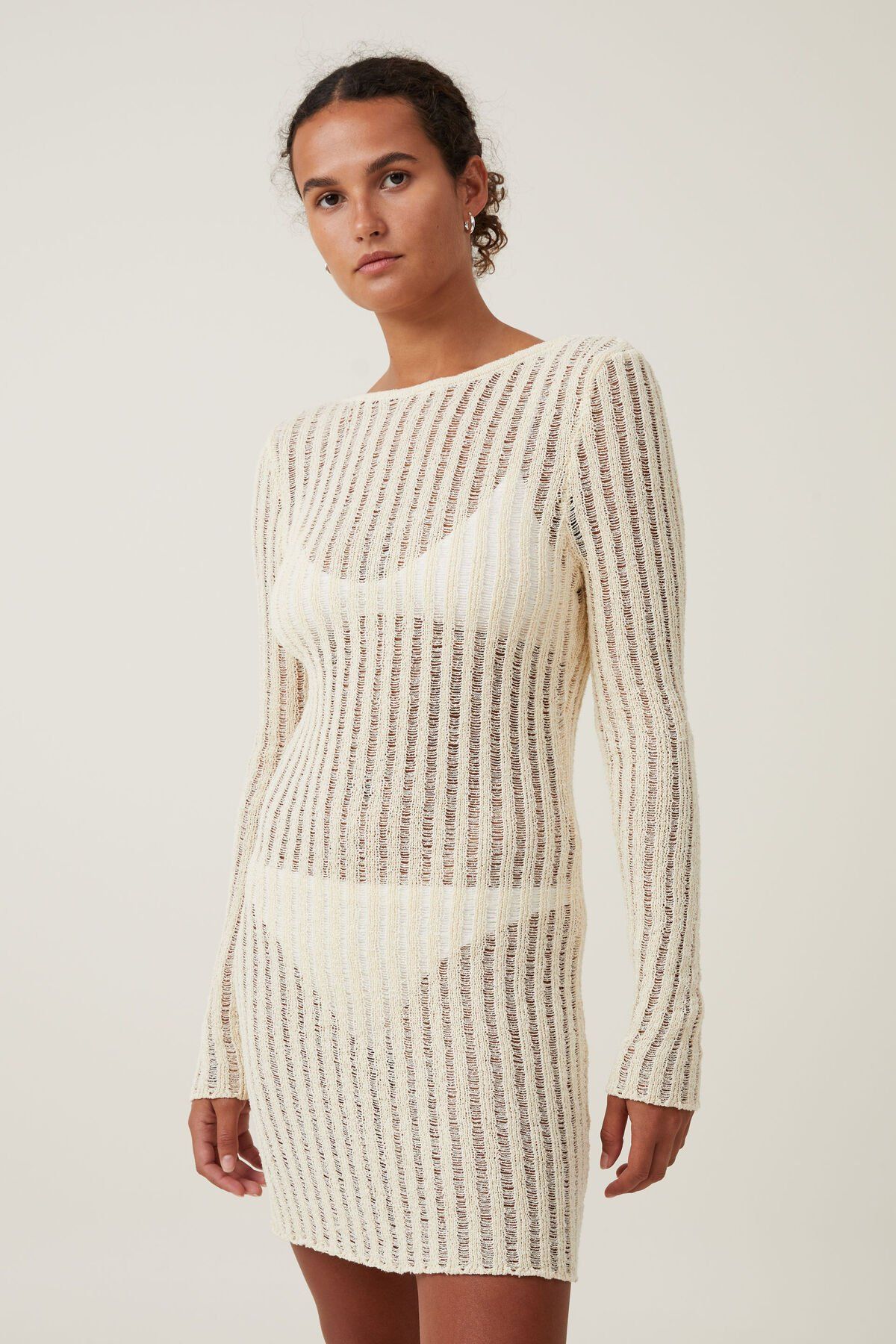 Ladder Knit Mini Dress | Cotton On (US)