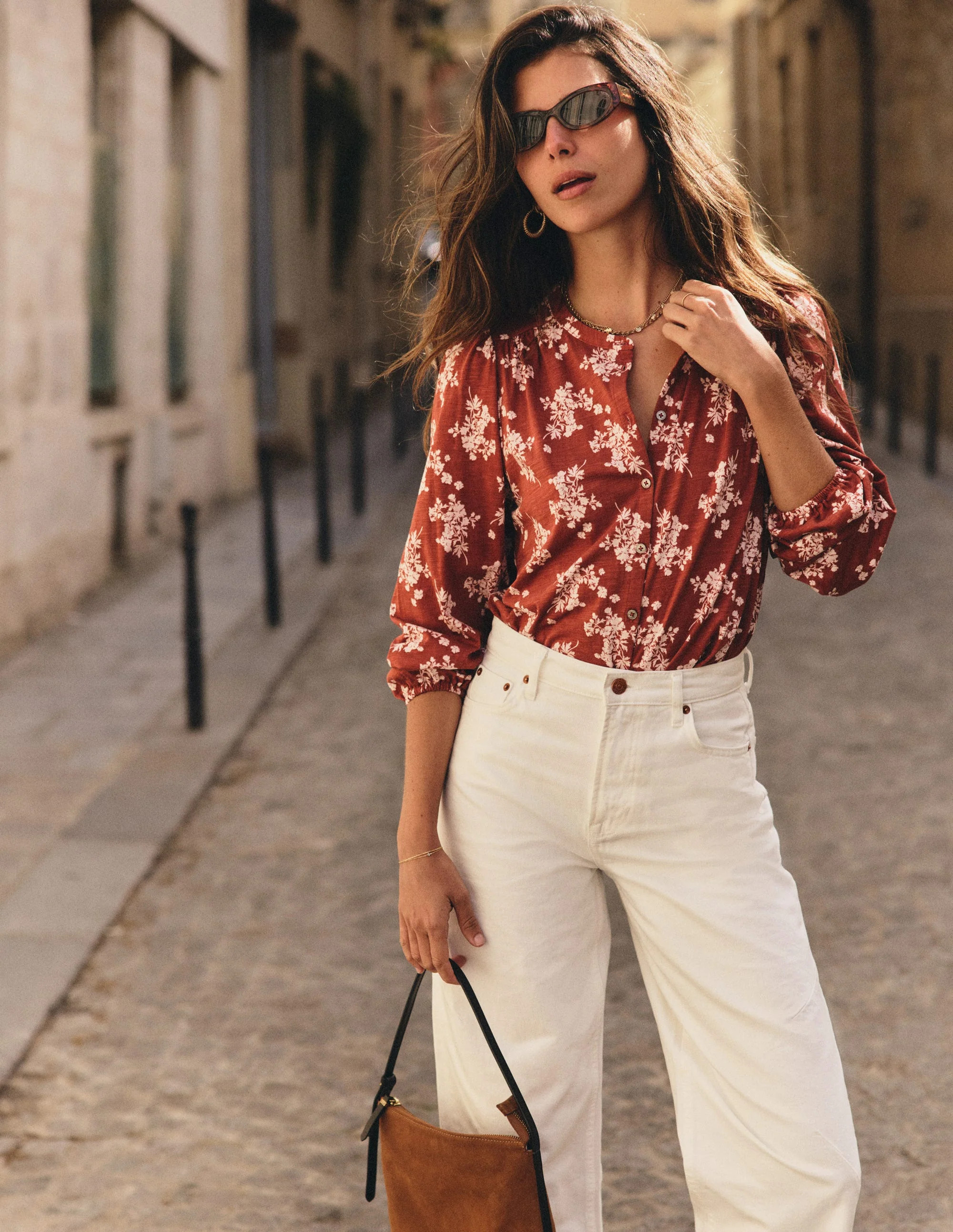 Ara Jersey Shirt-Arabian Spice, Flecked Bunch | Boden (US)