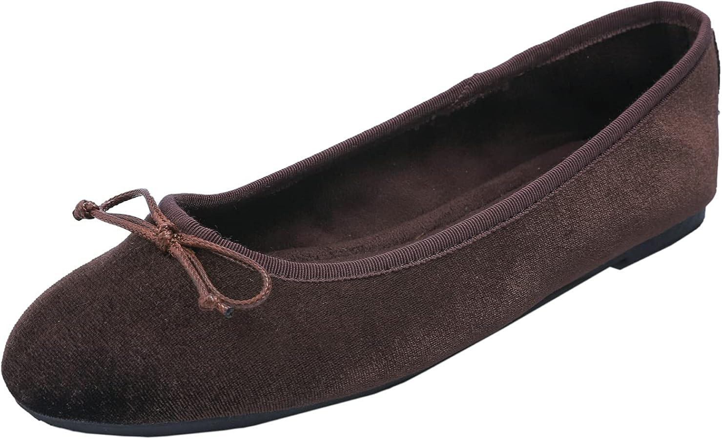 FEVERSOLE Women's Ultra Soft Colorful Memory Foam Cushioned Faux Suede Home Ballet Flats | Amazon (US)