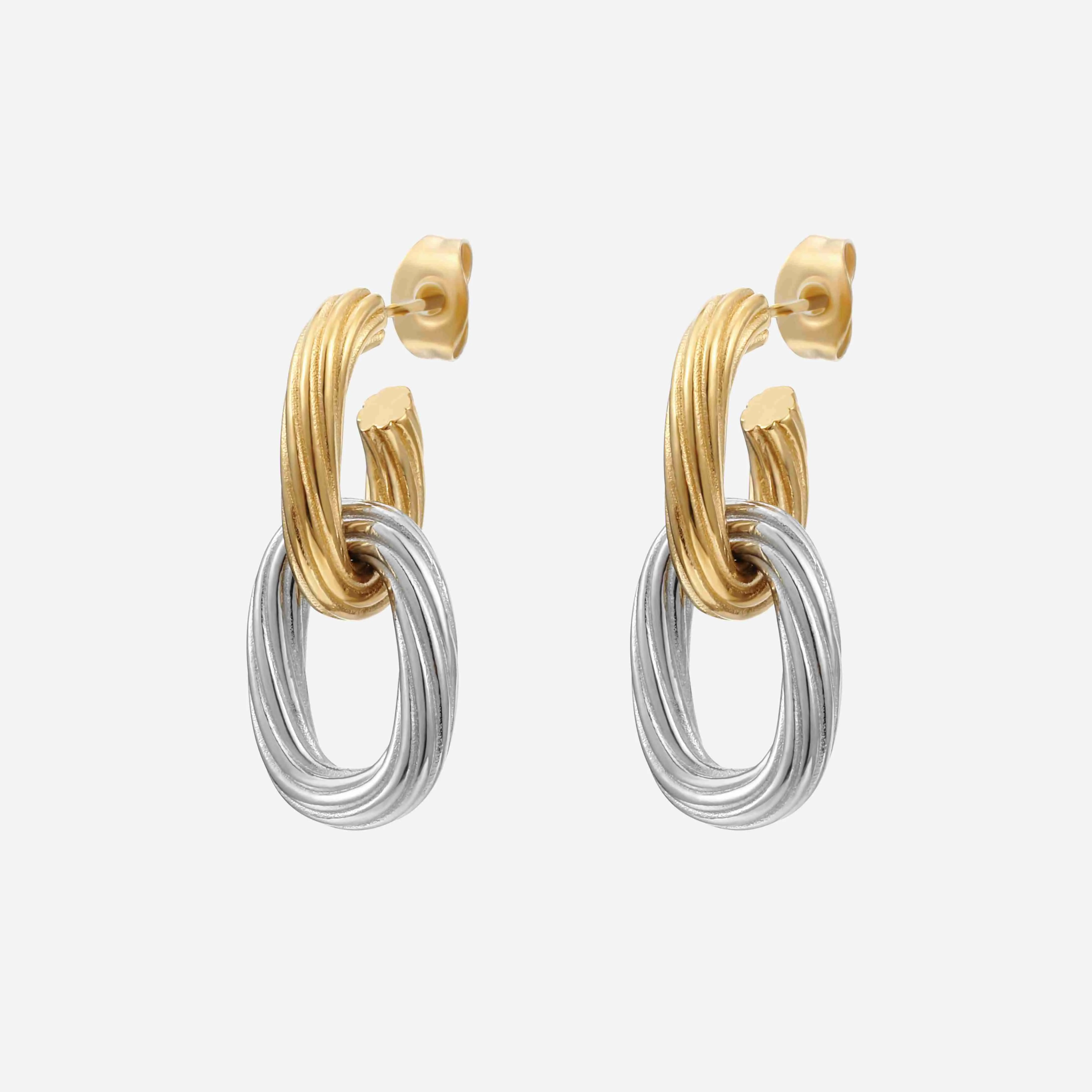 Betty Mixed Metal Dangle Earrings | Victoria Emerson