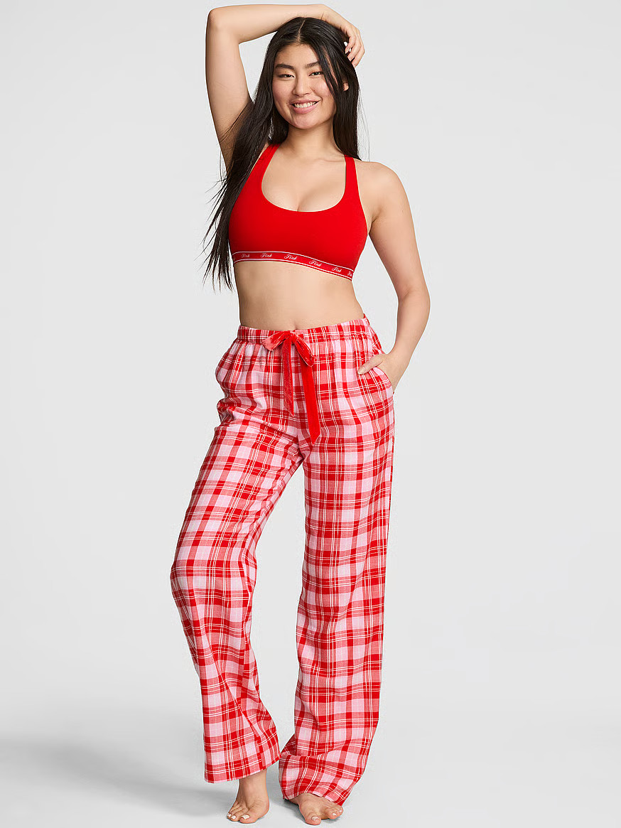 Buy Flannel Sleep Pants, Pink Tulip Bows - Order Pajama Bottoms online - PINK US | Victoria's Secret (US / CA )