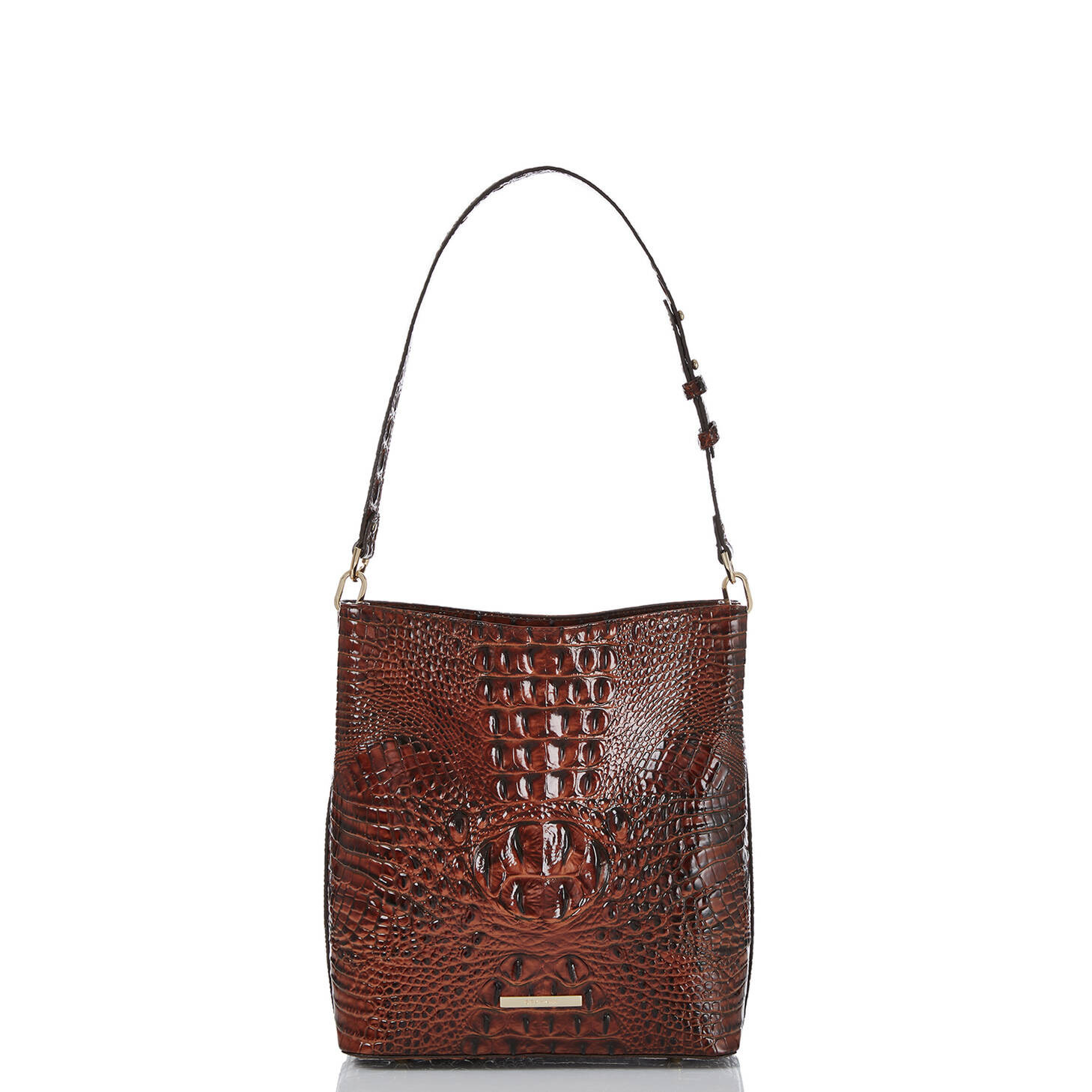 Celina Leather Bucket Bag | Black Melbourne | BRAHMIN | Brahmin