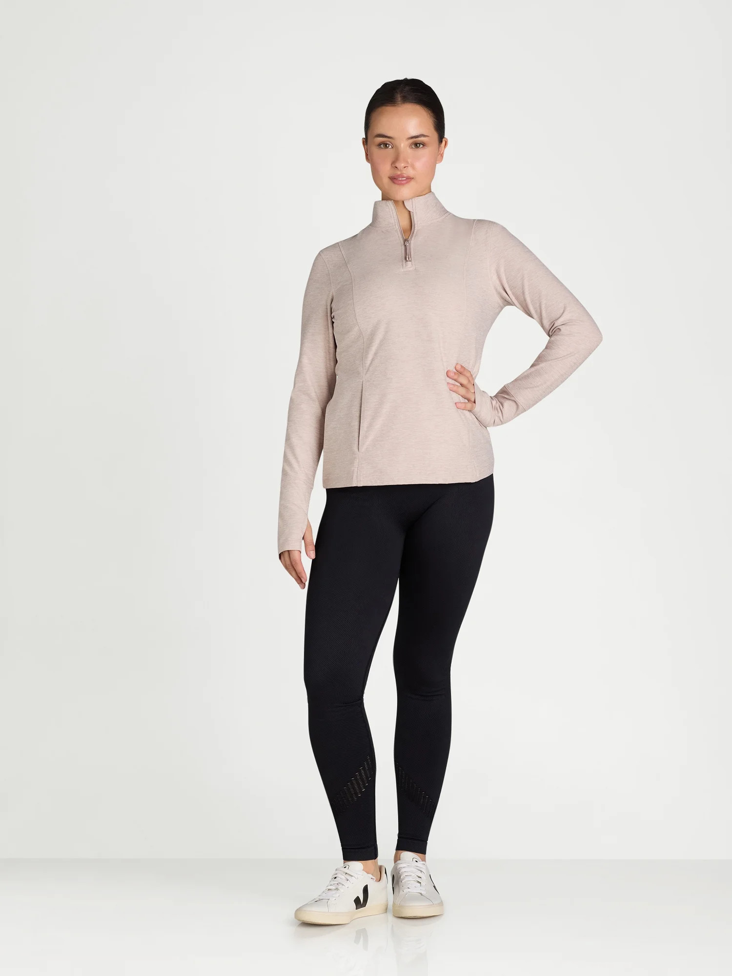Athletic Works Women's ButterCore Quarter-Zip Jacket, Sizes XS-XXXL | Walmart (US)