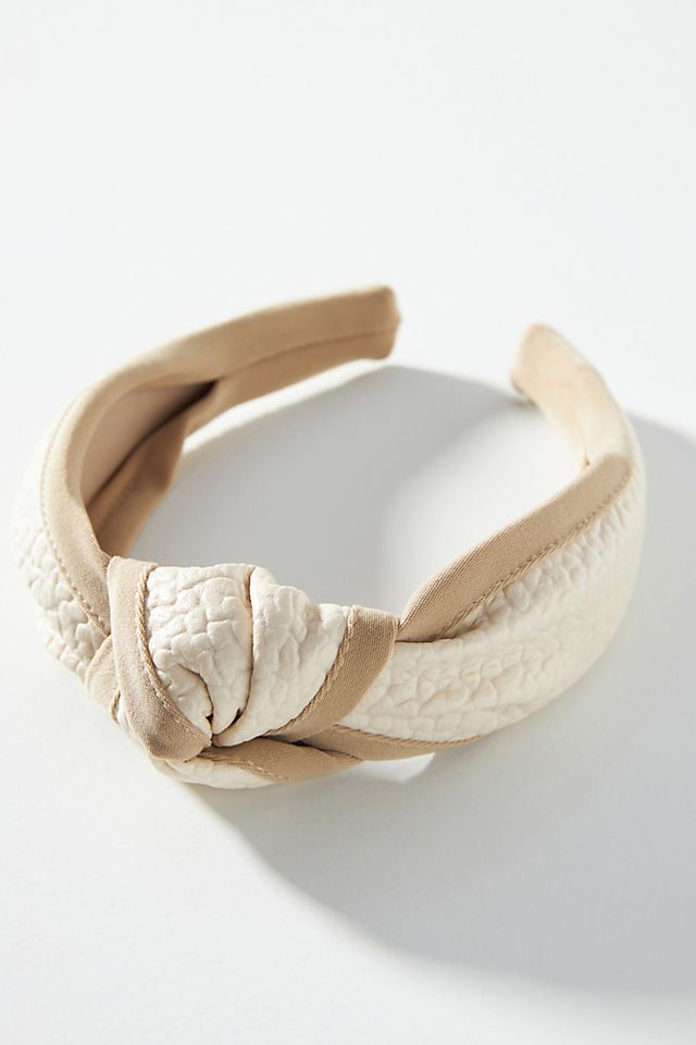 Faux Leather-Trimmed Headband | Anthropologie (US)