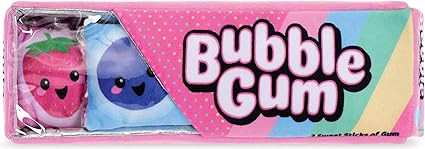 iscream Play with Your Food! Pack of Bubble Gum Scented Fleece Play Pillow Set with Embroidered A... | Amazon (US)