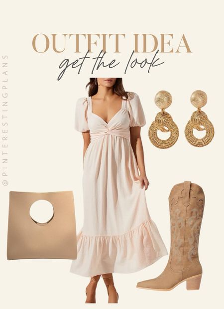 Outfit Idea get the look 🙌🏻🙌🏻

Earrings, western look, western boots, summer dress 

#LTKFindsUnder100 #LTKSeasonal #LTKShoeCrush