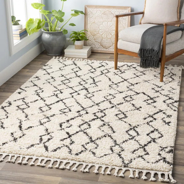 Joaquin Cream/Charcoal Area Rug | Wayfair North America