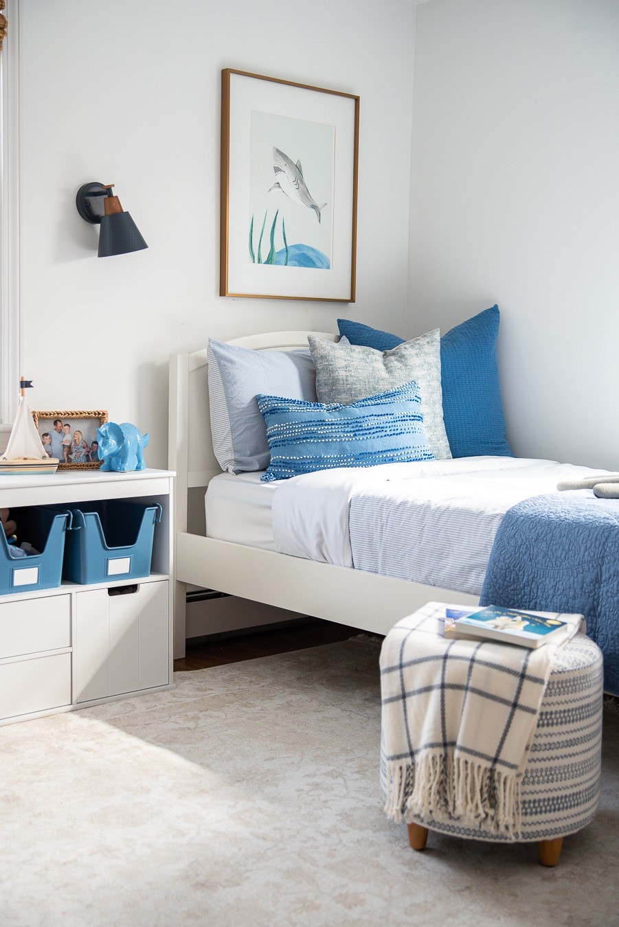Little boy bedroom with blue accents. 

#LTKFamily #LTKHome