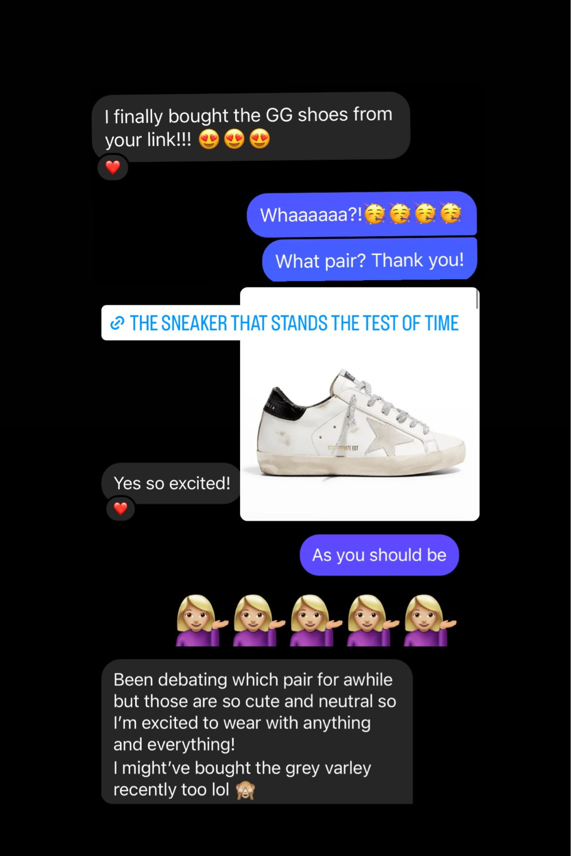 Golden Goose sneakers are so classic and go with a ton of outfits. I’m a size 9 -9 1/2 and I prefer the way the 39 fits but I have a 40 that works too. White sneakers 

#LTKstyletip #LTKshoecrush #LTKFind