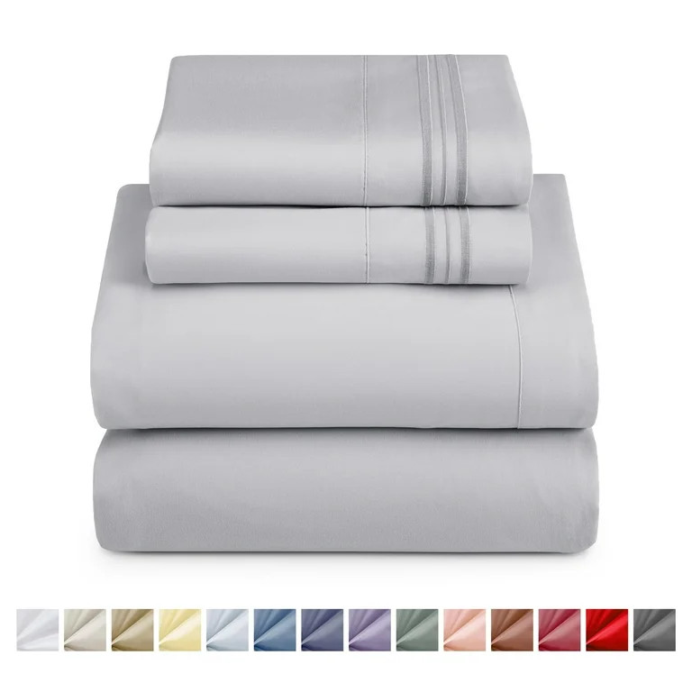 Nestl Full Size Sheet Sets, 1800 Series Deep Pocket 4 Piece, Luxury Soft Microfiber Bed Sheet Set... | Walmart (US)
