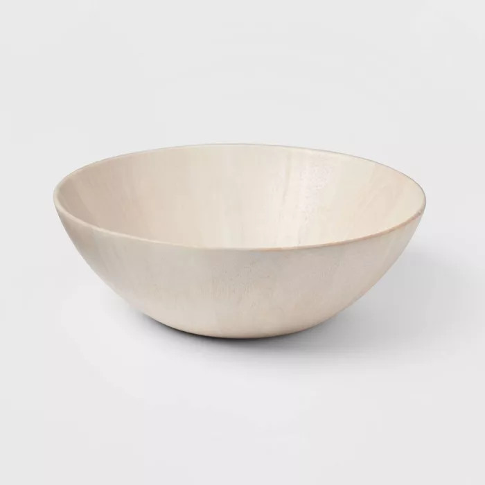 16oz Rubberwood White Washed Serving Bowl - Threshold™ | Target