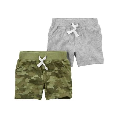 Carter's Baby Boys' 2 Pack Shorts-Camo/Grey - 3 Months | Walmart (US)